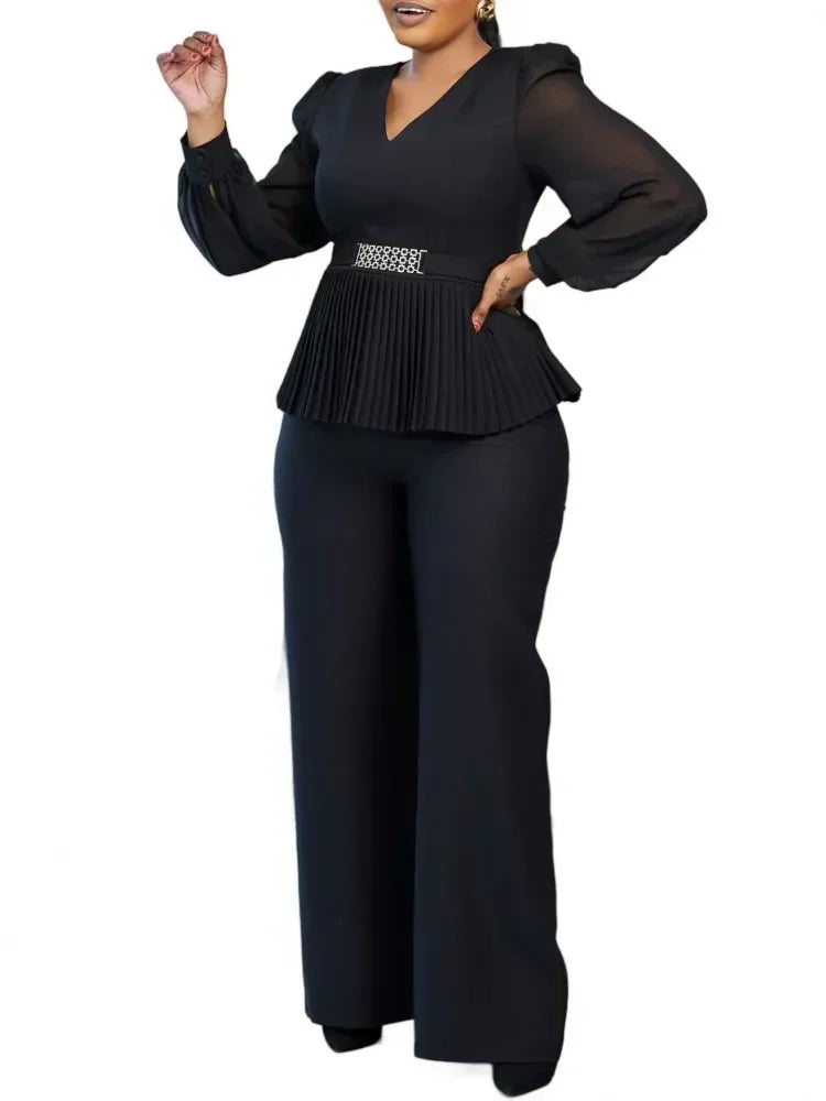 2 Piece Women Sets Dashiki African New Arrival Spring Autumn Matching Sets Two Pieces Sets Top And Pants Suits Outfits Clothing