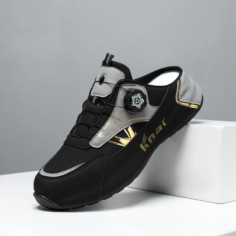 Zapatos de Hombre Moda Verano Suela Blanda Medias Pantuflas Casuales Versátiles Zapatos de Hombre de Moda Tendencia Zapatos Baotou para Exteriores