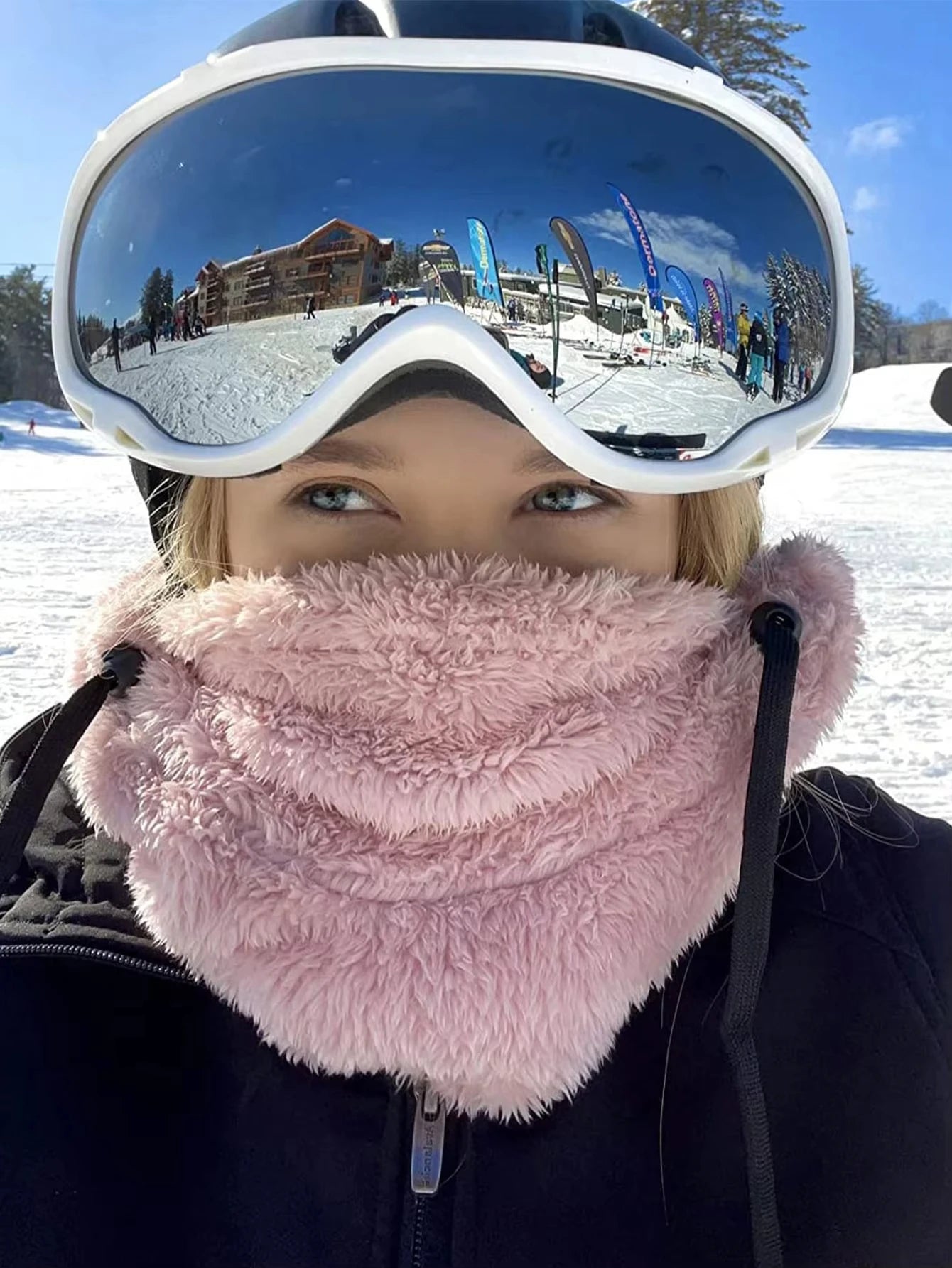 Cagoule coupe-vent pour l'hiver, masque de ski en polaire pour hommes et femmes, couvre-visage chaud, bonnet, écharpe