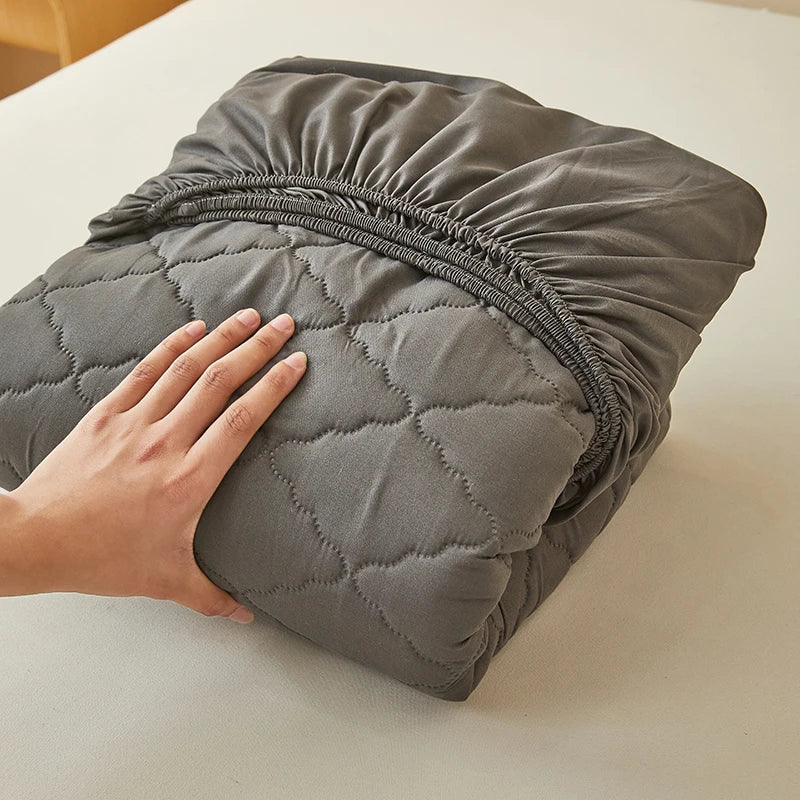 Vanntett madrassbeskytter Preget madrasstrekk Mykt, pustende, tilpasset madrasstrekk 120/150/180/220x200 Vaskbart