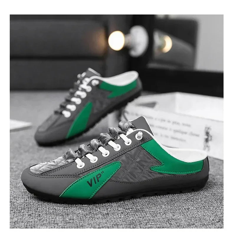 Pantuflas de Verano para Hombre Zapatos Casuales de Fondo Plano de Moda para Hombre Zapatos de Apoyo de Suela Blanda Zapatillas Deportivas para Hombre