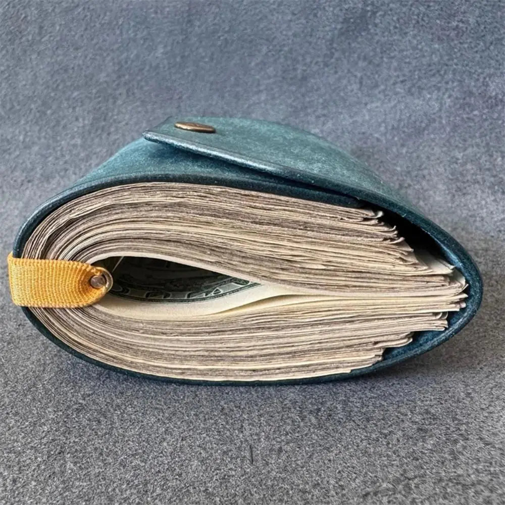 Cartera de cuero de lujo con envoltura Acceso rápido al dinero Titular de dinero Bolsa de dinero Organizador de cartera Bolsa de almacenamiento de cartera
