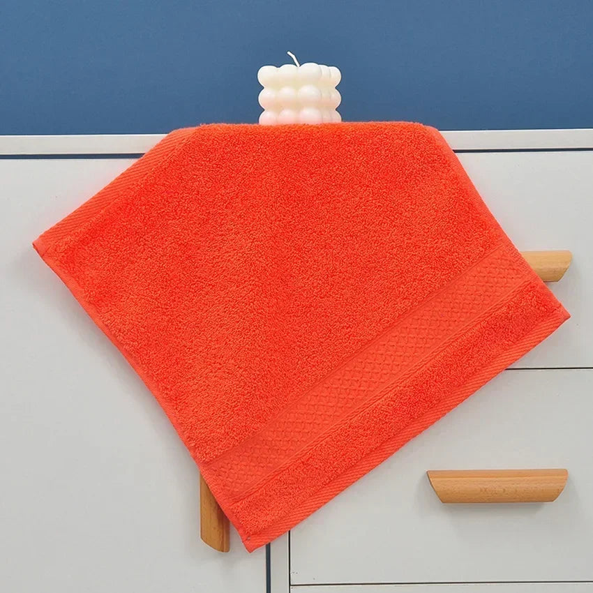 20 toallas de mano pañuelo de colores, algodón de alta calidad, toalla pequeña de color liso suave y grueso de 34*34cm para adultos y niños, toallas.