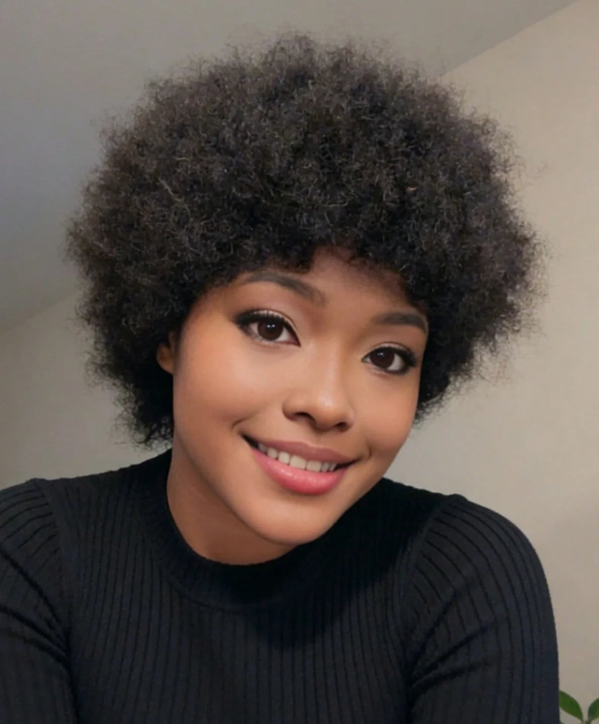 Perruque Courte Pixie Cut Cheveux Humains 150% Densité Afro Kinky Bouclés Entièrement Faite à la Machine Perruques Noires Naturelles Moelleuses Pour Femmes