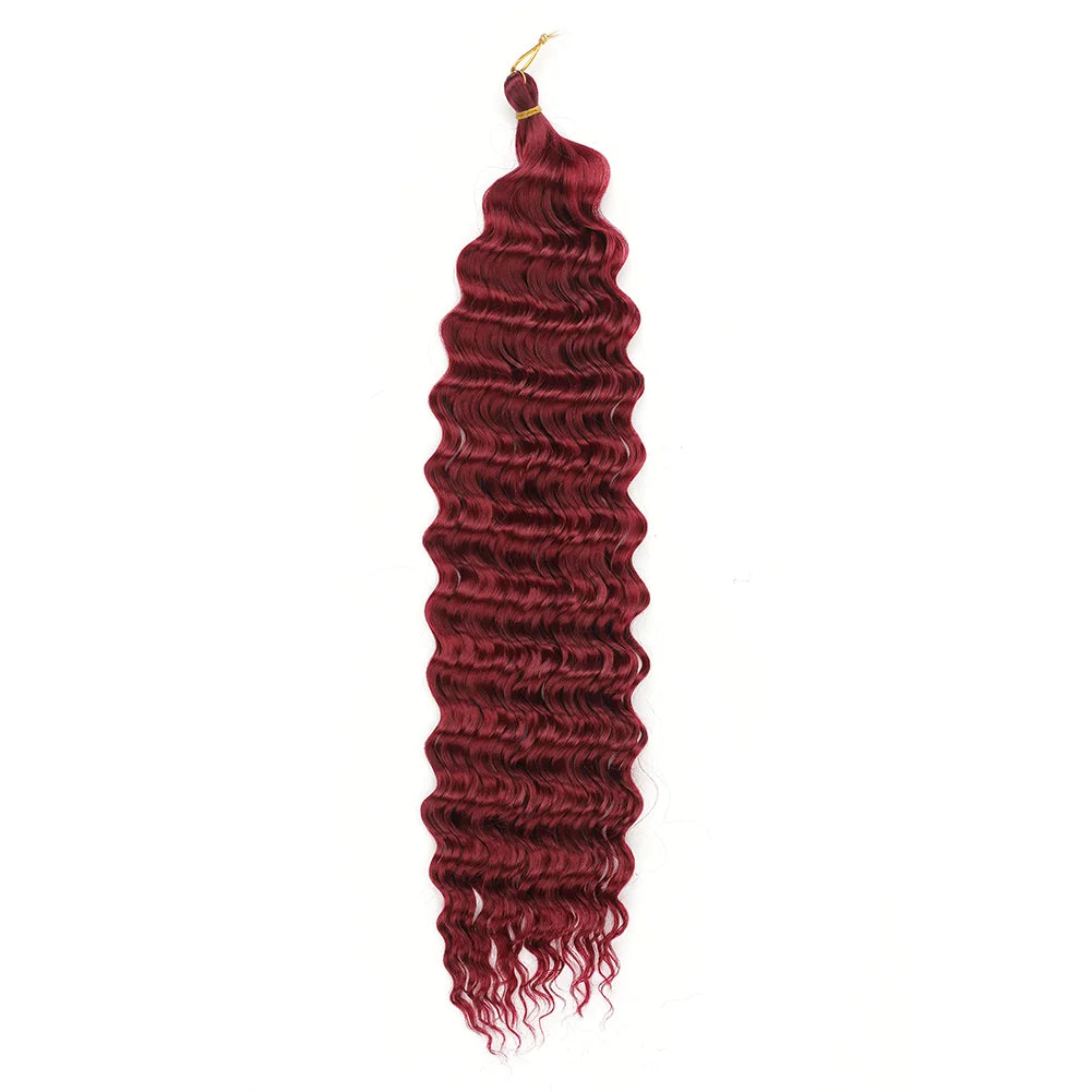 Cheveux au crochet Deep Wave, Tresse synthétique Passion Twist, Extension de cheveux bouclés afro, Tresse Water Wave Deep Twist, Cheveux Ocean Wave
