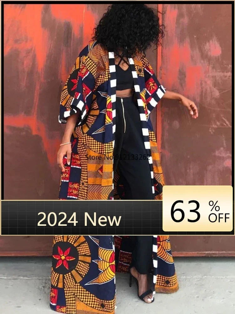 Customized Autumn Polyester African Coat For Women Dashiki New Style Spring Dress African Clothes Fashion Africaine Femme Africa