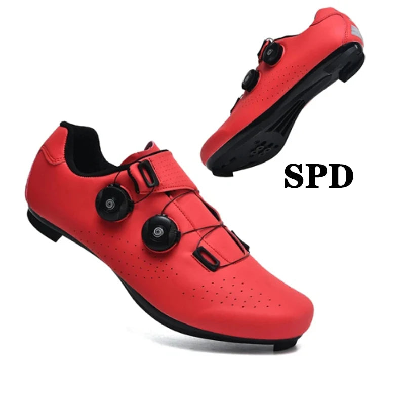 Zapatillas de Ciclismo MTB de Hombre, Botas de Ciclismo de Carretera Deportivas, Zapatillas de Velocidad Planas para Competición, Zapatillas de Montaña para Senderismo, Calzado de Bicicleta, Zapatillas de Ciclismo con Pedal SPD