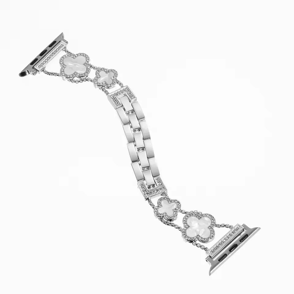 Diamantrem til Apple Watch-reimer 40 mm 42 mm 41 mm 38 mm 46 mm 44 mm 45 mm 49 mm metalllenke til iWatch Ultra 2-serien 10 8 9 se