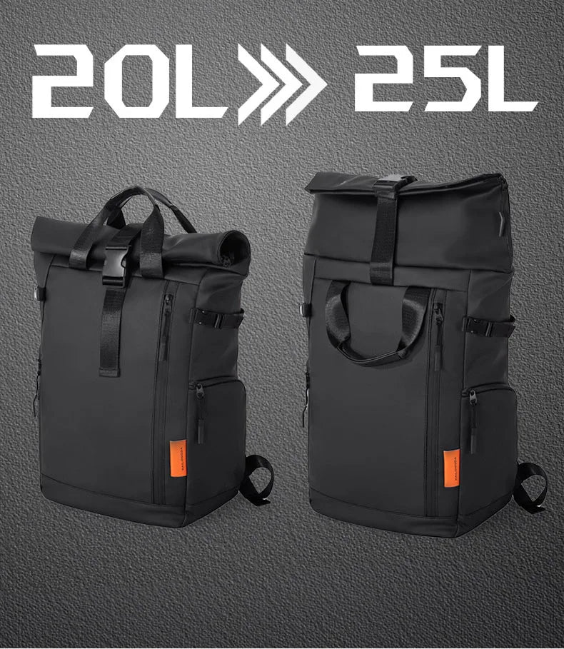 Men's Travel Camping Bag 15.6inch Laptop Computer Backpack Outdoor Waterproof Hiking School College Business Trekking Rucksack