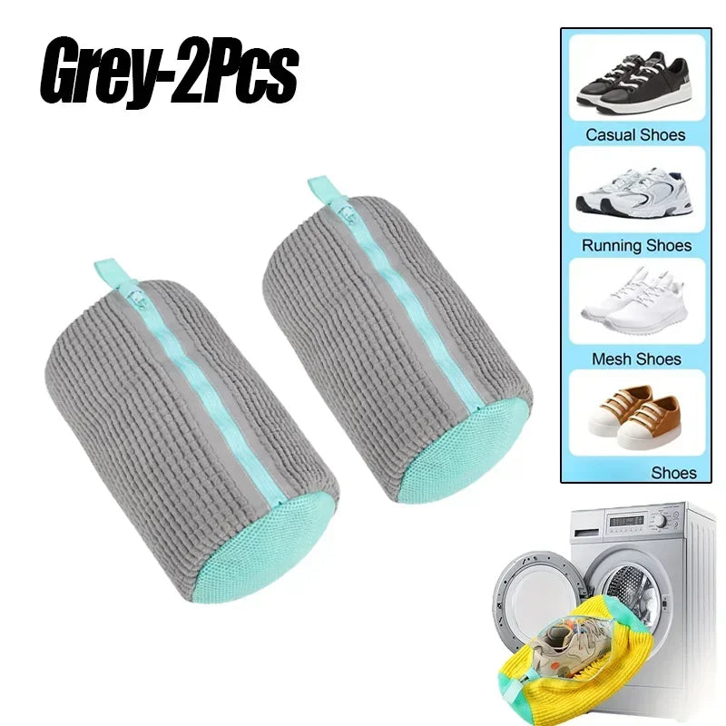 Bolsas de lavandería Bolsa para lavar zapatos a máquina - con cremallera Bolsa de lavandería con abundante pelusa en el interior, perfecta para zapatillas deportivas y calzado informal