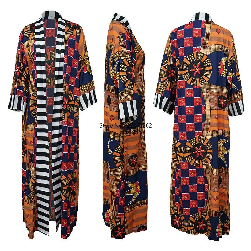 Customized Autumn Polyester African Coat For Women Dashiki New Style Spring Dress African Clothes Fashion Africaine Femme Africa