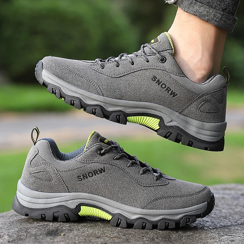 Zapatillas de senderismo para hombre, botas de montaña para exteriores, calzado de escalada antideslizante, zapatos de trekking, botas de goma tácticas de caza para caminar