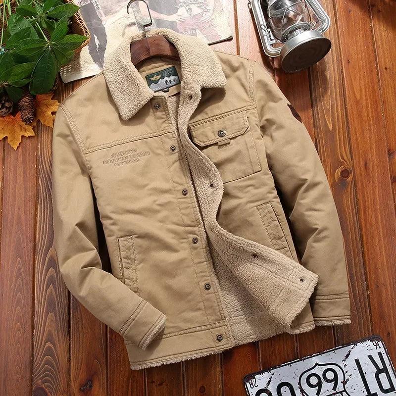 Ropa de abrigo: Chaqueta tipo bómber de forro polar, cortavientos para hombre, parkas masculinas gruesas y cálidas, chaquetas militares de invierno para hombre, abrigos con cuello de piel.