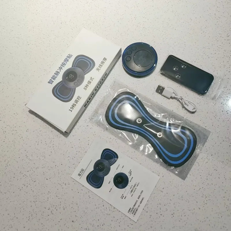 8 moduser 19 gir elektrisk puls nakkemassasje cervical ryggmuskel smertelindring verktøy skulder ben kropp mini massasje avslapningspute