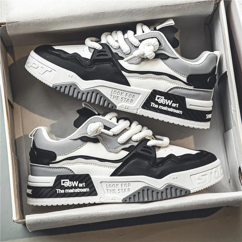 Zapatos de hombre, zapatillas de moda para hombre, zapatillas de correr de otoño de nueva marca, cómodas, con suela blanda, Tenis Masculino