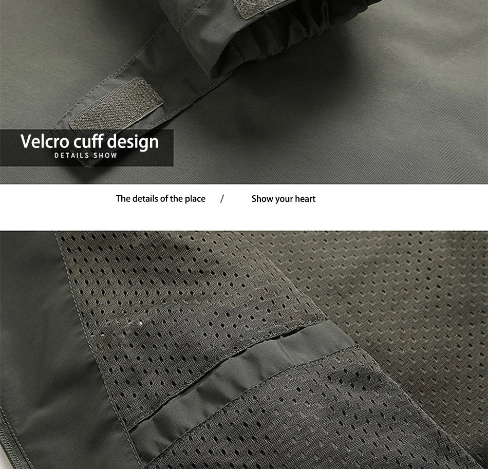 Chaqueta de invierno a la moda con capucha, chaqueta de camping y senderismo, chaqueta informal impermeable para hombre, cortavientos, ropa de abrigo para hombre
