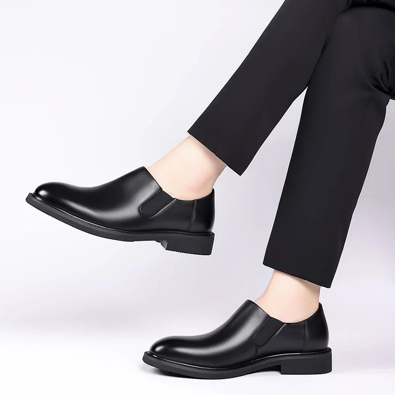 Zapatos formales italianos para hombre, zapatos de vestir de negocios de cuero para boda, zapatos Oxford para hombre, zapatos de oficina Scarpe Uomo Eleganti