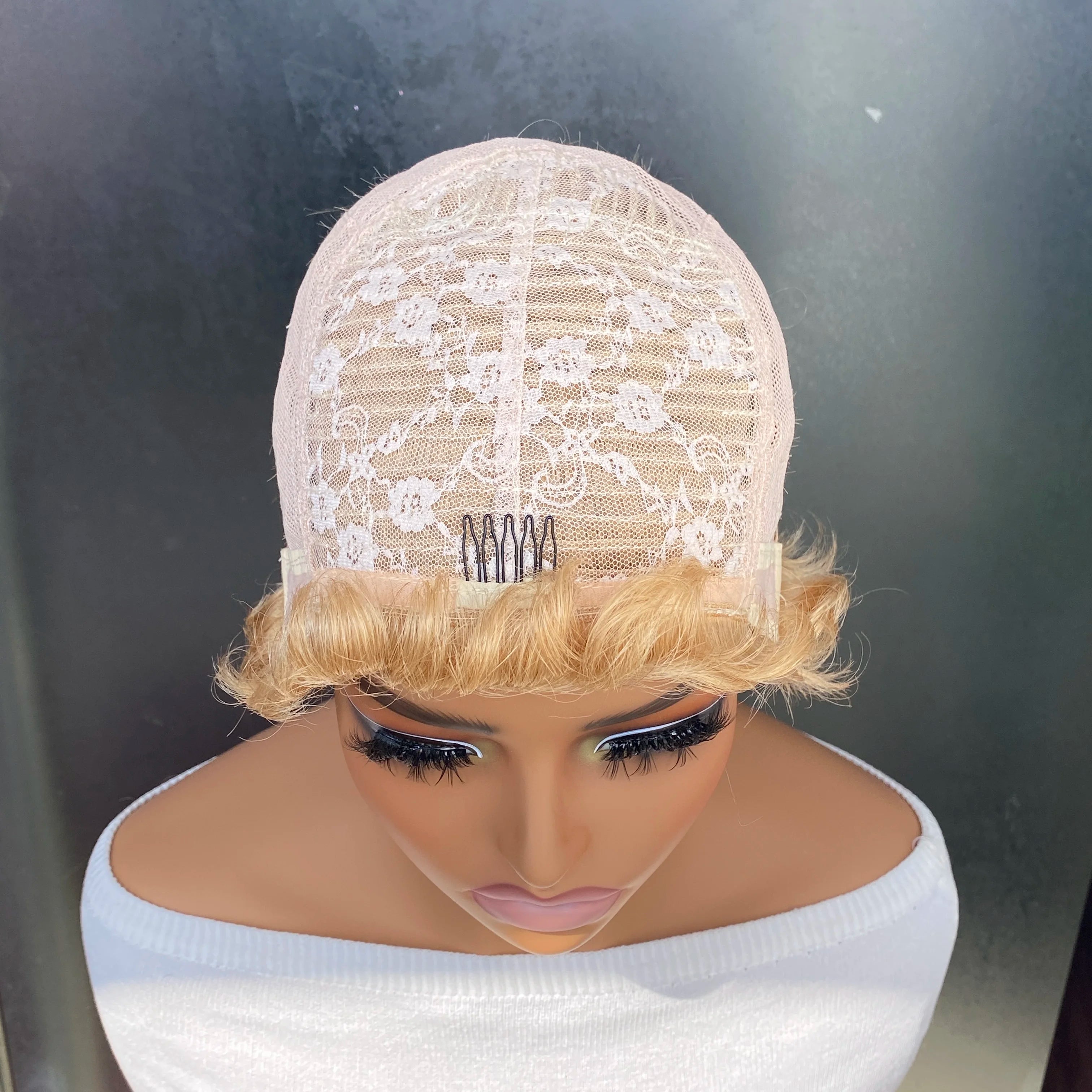 Peluca Pixie Rubia