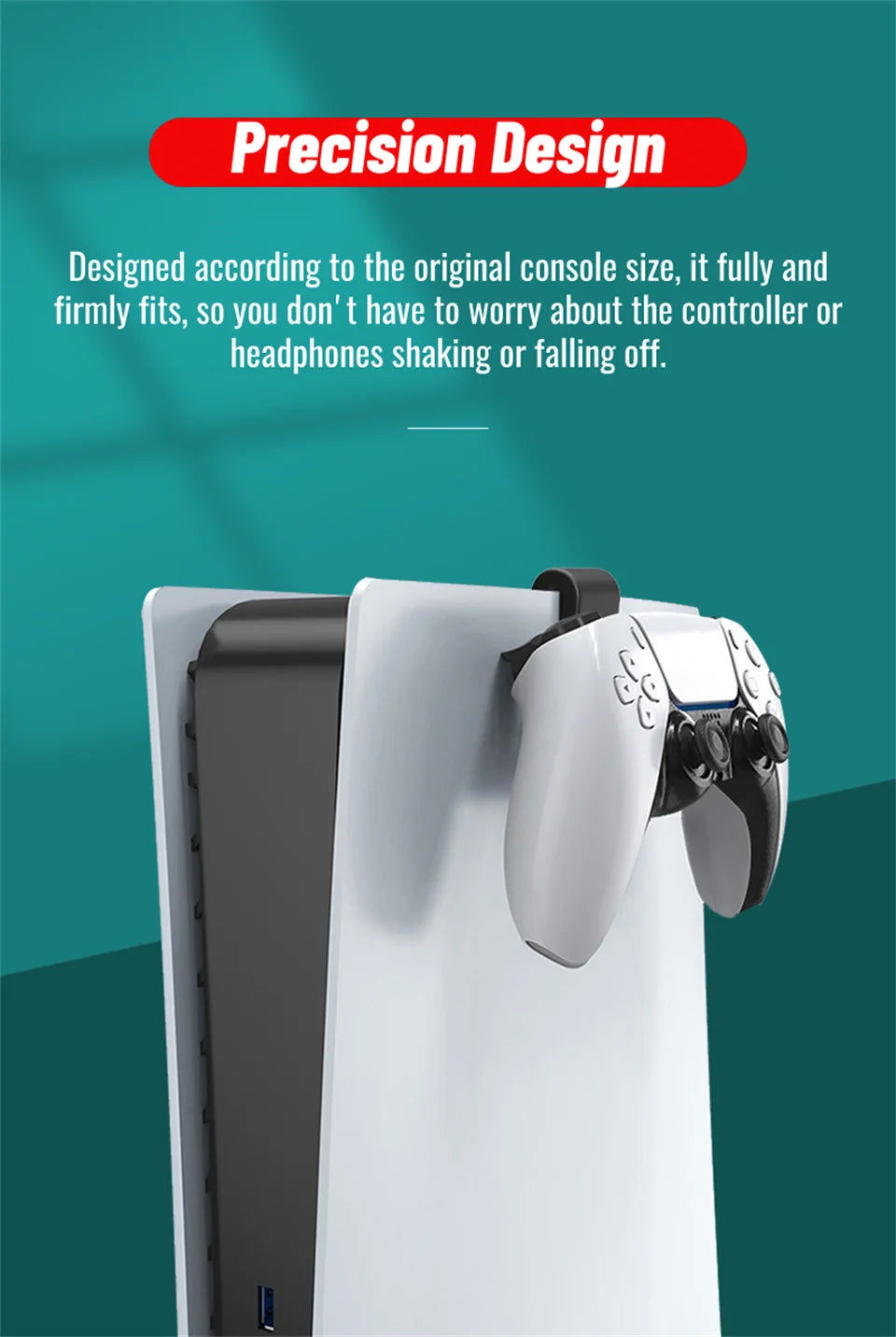 Support mural pour casque de jeu GAMINJA P512, pour console PS5, accessoires de jeu