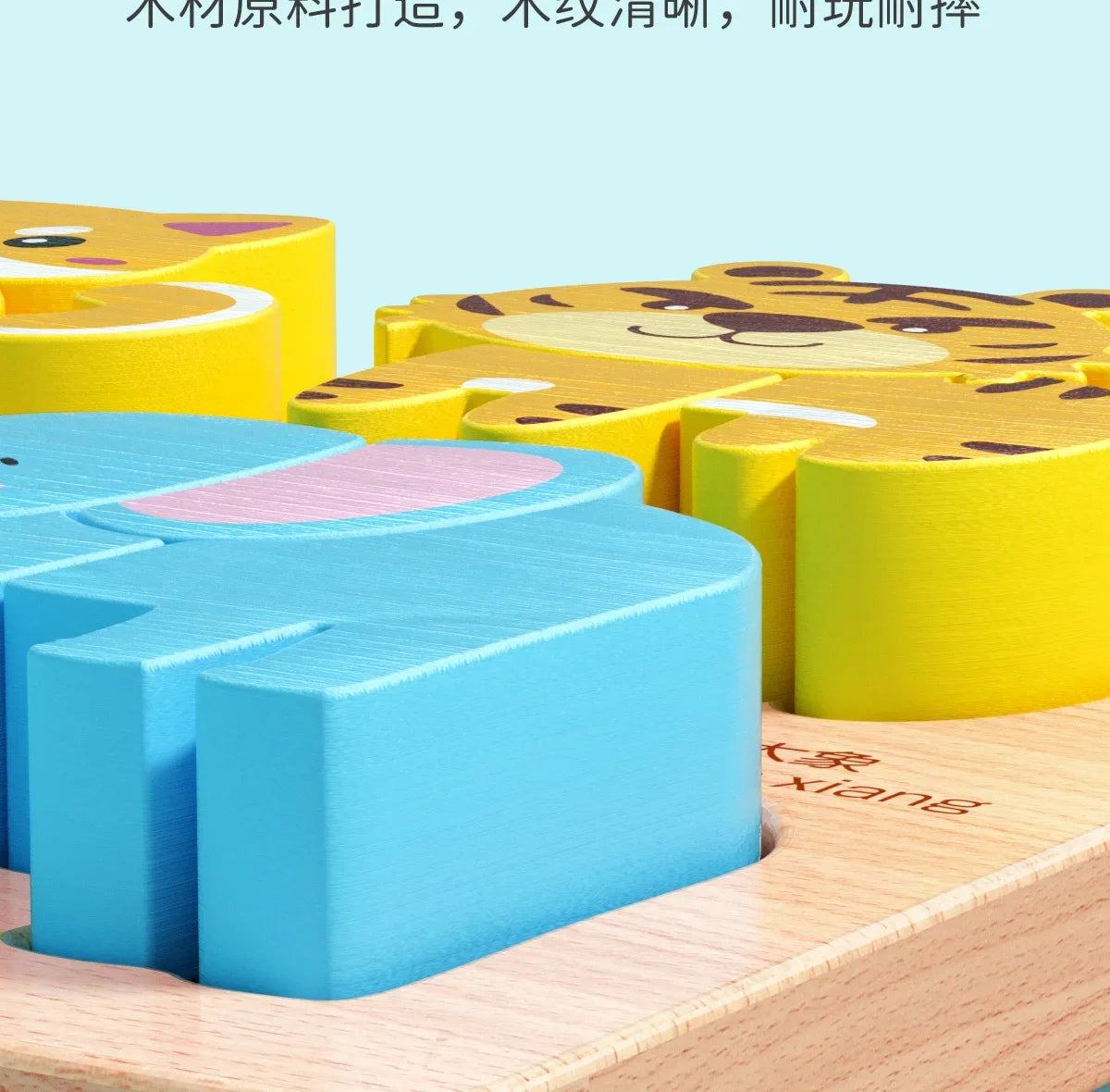 Montessori tegneserie 3D trepuslespill dyr trafikk puslespill leker for barn tidlig læring pedagogisk kognitiv spill barn gaver