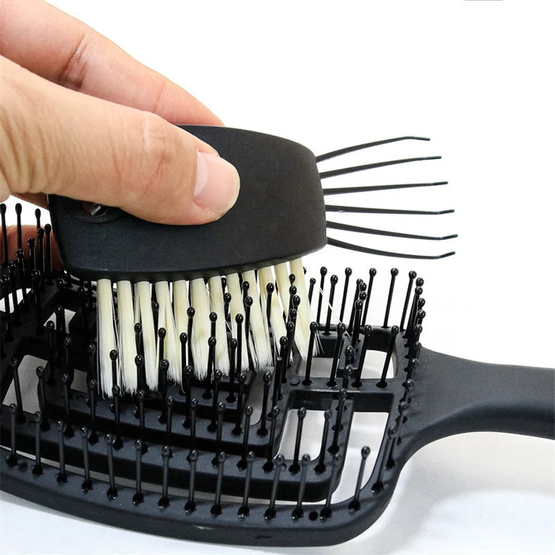 Limpiador de cepillos para el pelo, rizador, garra para el pelo, herramienta de eliminación de pelo, gancho de limpieza de metal, removedor, herramienta de limpieza de peines incrustados