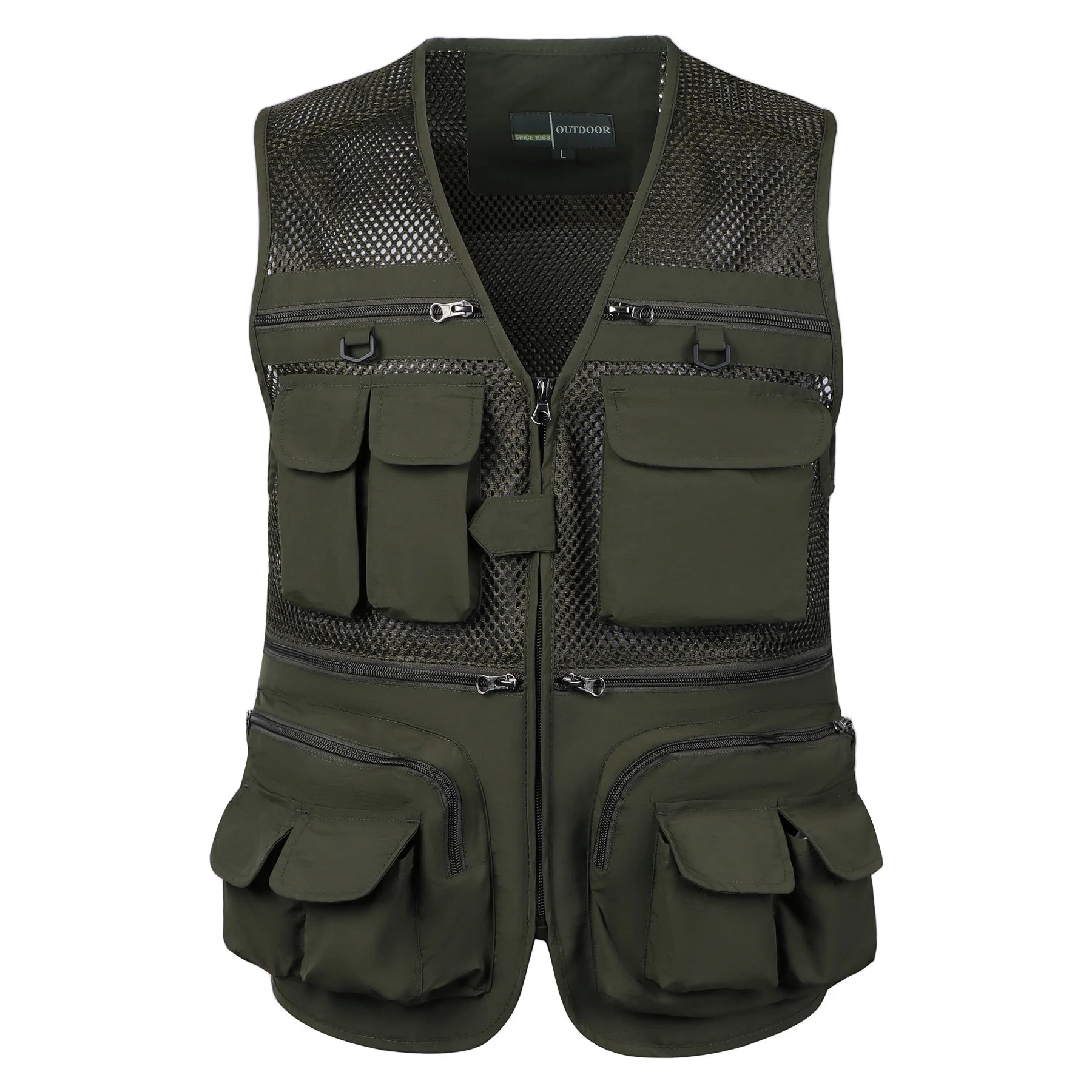 Chaleco para hombre táctico con correas, abrigo, chaleco de fotógrafo de verano, herramientas, muchos bolsillos, malla, trabajo, chaqueta sin mangas para hombre