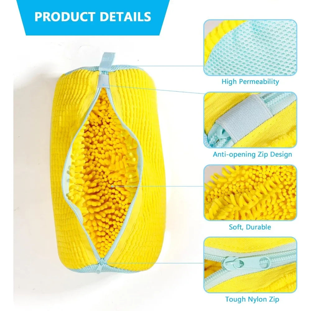 Shoe Washing Machine Bag Reusable Sneaker Cleaning Bag for Washer Dryer Protective Mesh Laundry Bag for Tennis Shoes All Size