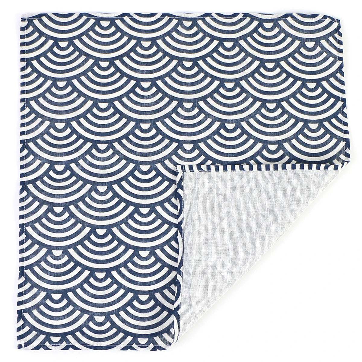 Juego de 4 servilletas de tela estilo japonés de 40x40 cm, mezcla de poliéster y algodón, para cocina, comedor, bodas, restaurantes
