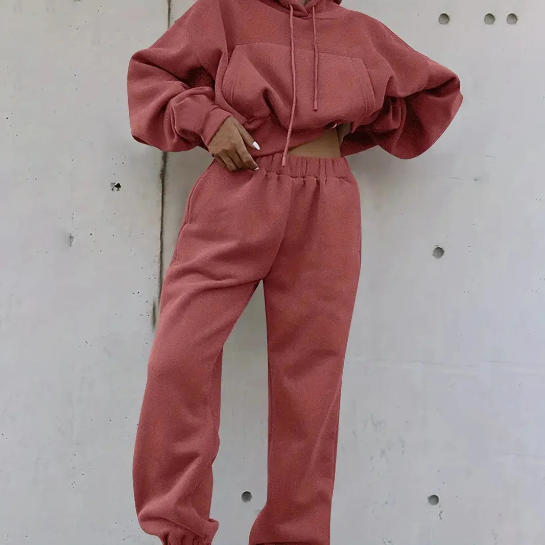 Conjunto de chándal de felpa