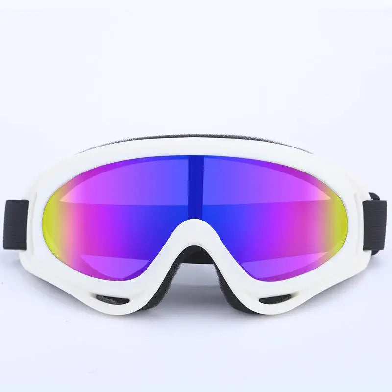 Gafas de sol UV400 para motocross, a prueba de viento, para ciclismo, esquí, con máscara bucal, máscara para casco de moto, máscara de esquí de invierno
