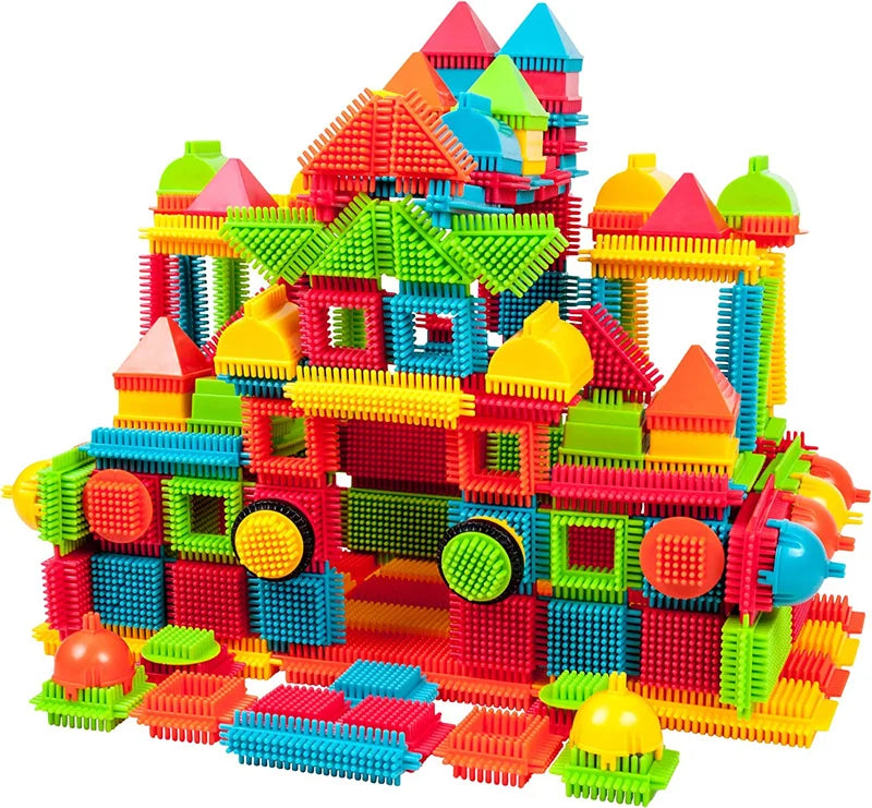 Juguetes de construcción de bloques DIY, ladrillos de modelado educativos para niños, montaje interactivo entre padres e hijos para infantes