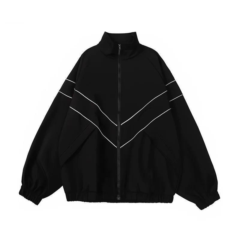 Men's Jackets Streetwear Outdoor Casual Jacket Male Autumn New Trend Windbreak Coat Couple Fashion Loose Zipper Loose Tops