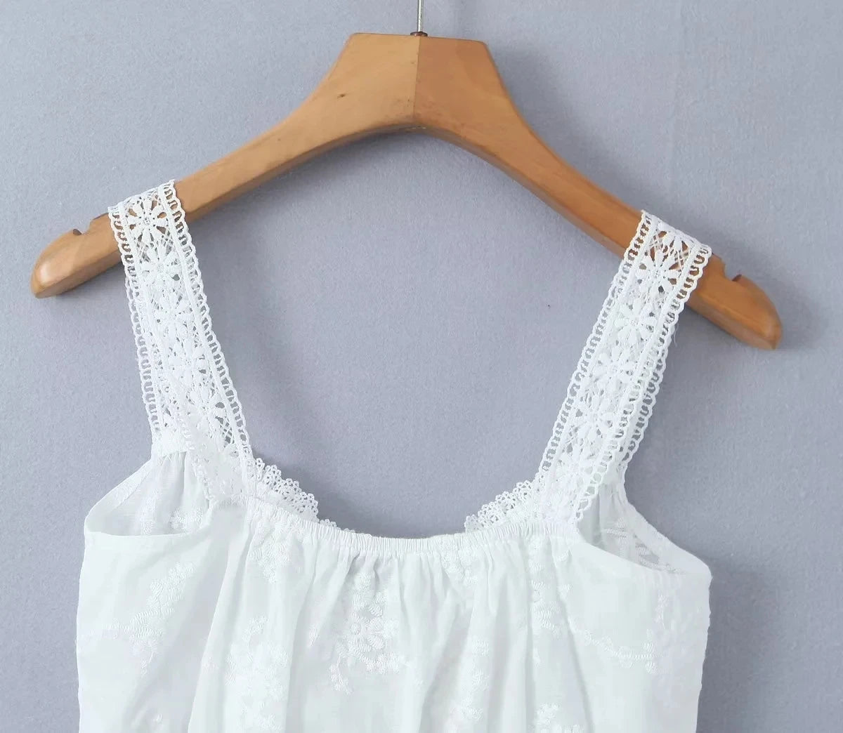 Conjunto de falda de encaje, vestido de verano para mujer, vacaciones en la playa, sexy, algodón, conjunto a juego, atuendos de primavera, blanco, 2 piezas, conjunto de vestidos de mujer 2025