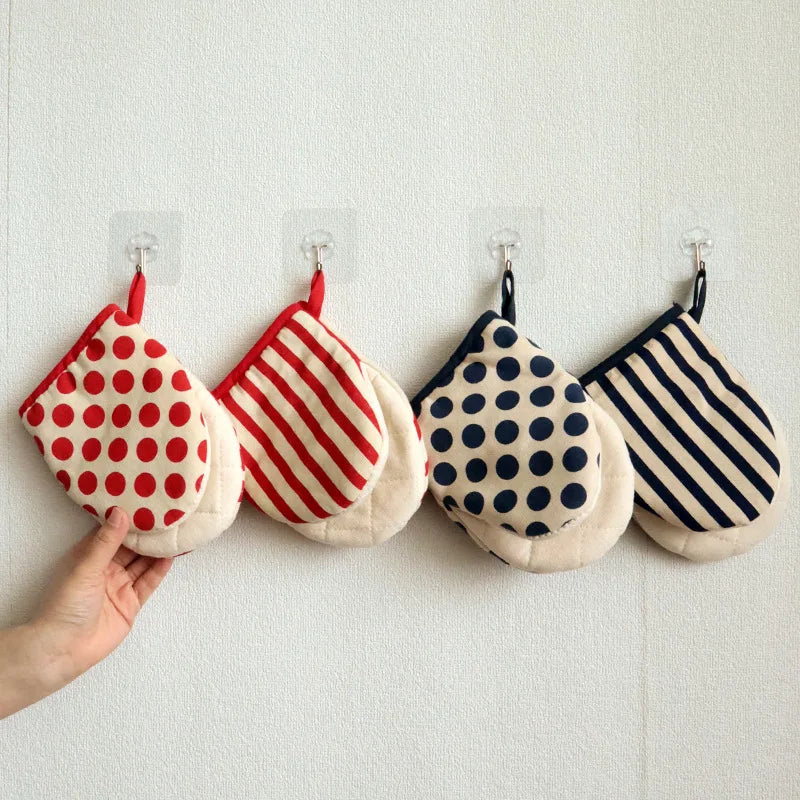 Gants de cuisine Gants anti-chaleur japonais Gants pour micro-ondes Gants isolants thermiques en coton