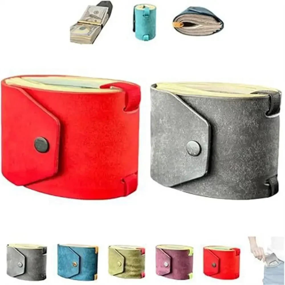 Portefeuille en cuir de luxe avec accès rapide aux espèces, porte-monnaie, sac à billets, organisateur de portefeuille, sac de rangement pour portefeuille