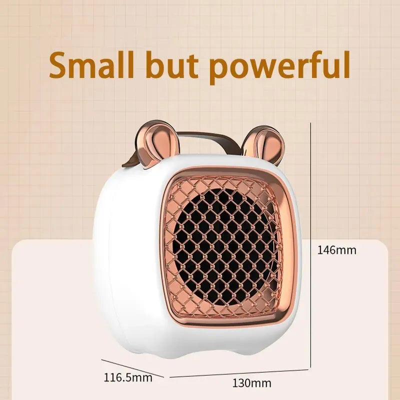 Electric Heater Mini Portable Intelligent Air Heater Reduced Wind Noise Home Heating Warmer Fan Intelligent Constant Temperature