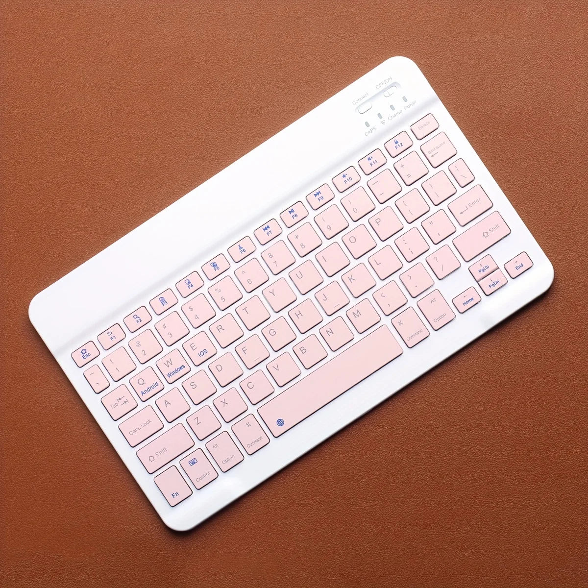 Trådløst tastatur Bluetooth-kompatibelt tastatur for Android IOS Windows Mini 78-tasters spilltastatur for PC iPad nettbretttastatur
