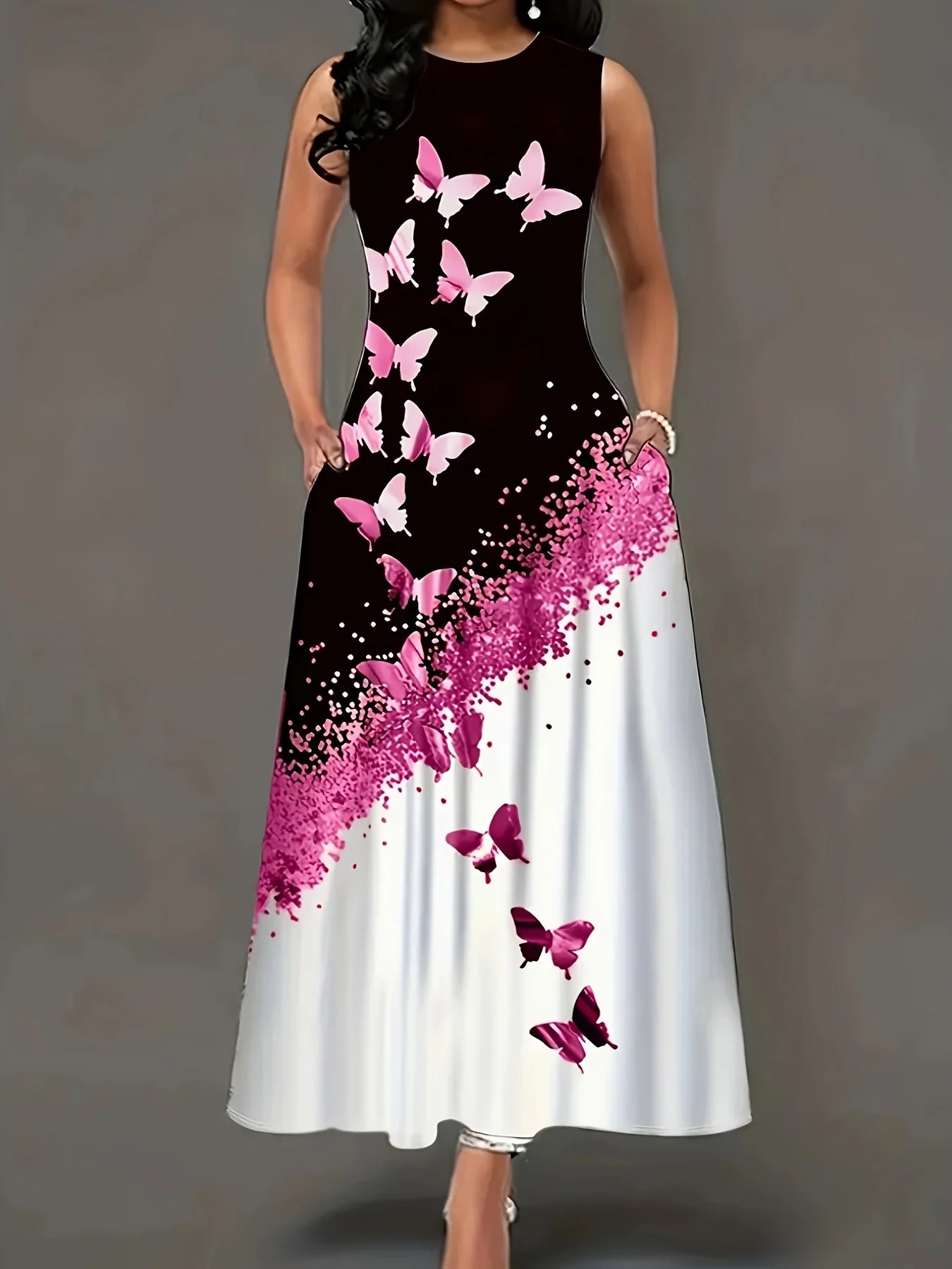 Plus-Size Printed Camisole Dress – Stylish, Comfortable & Perfect for Spring/Summer