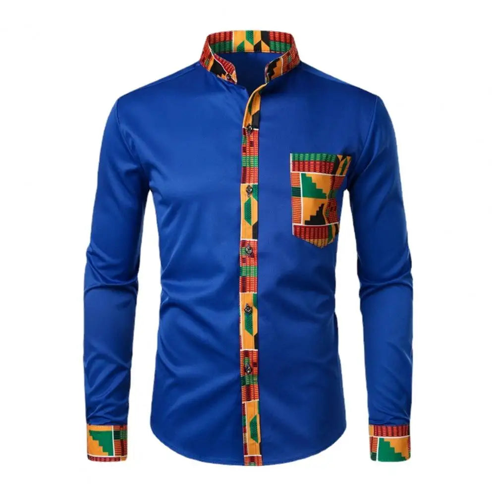 Camisa de manga larga de cuadros para hombre, informal, de otoño/invierno