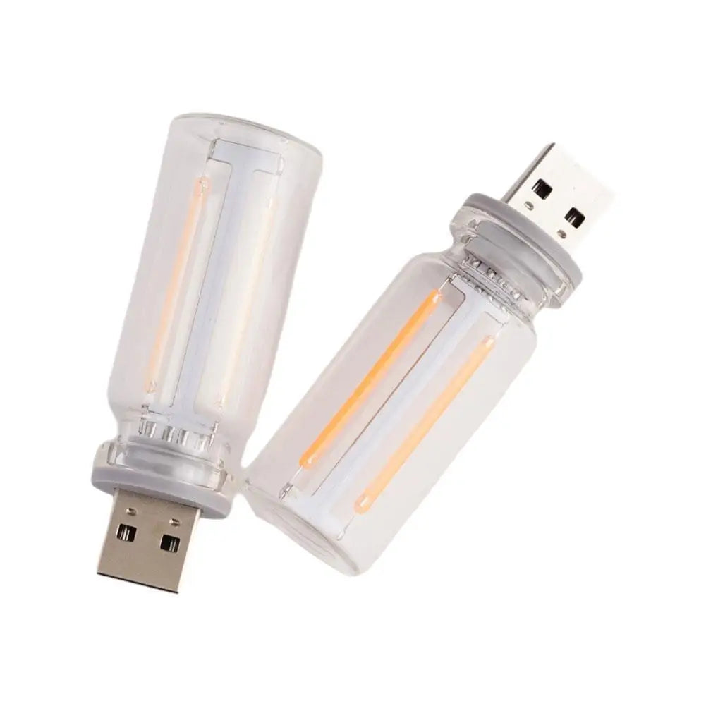 Decora herramientas USB táctil Control noche LED Luz Ambiente Lámpara incandescente Filamento LED Bombilla Decoración de dormitorio DIY