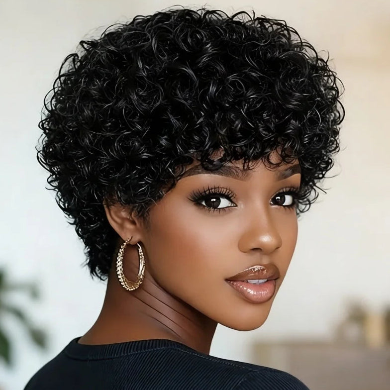 Afro Curly Pixie Wig