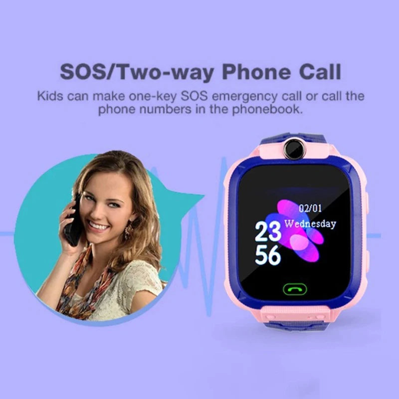 Reloj Inteligente para Niños - Localización, Cámara, Vídeo, Música, Juegos, Alarma, Calculadora