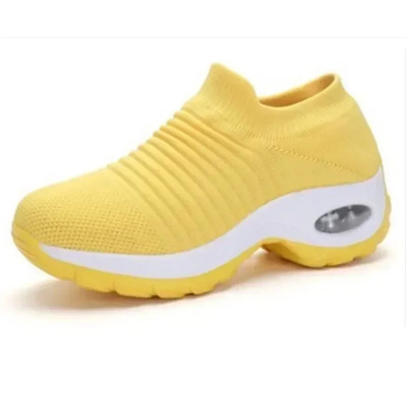 Zapatillas deportivas para mujer, versátiles, ortopédicas, con plataforma, zapatos informales para mujer, antideslizantes y resistentes al desgaste, tenis para mujer