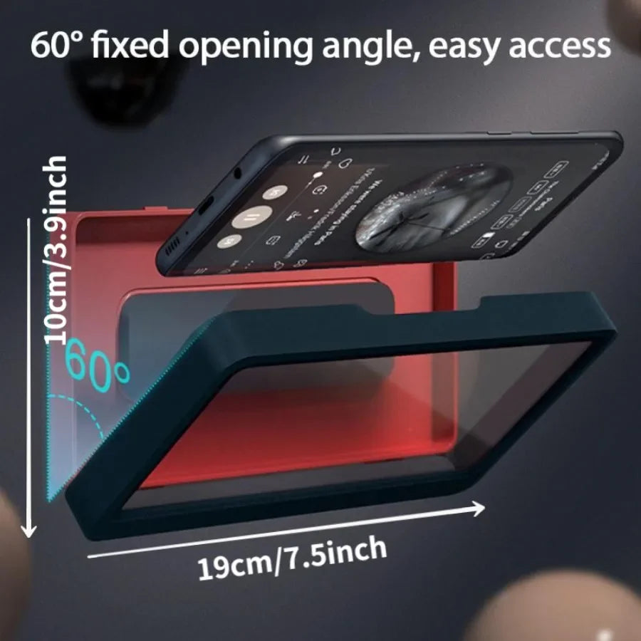 1Pc Bathroom Waterproof Phone Case Touch Screen Bathing Chase Drama Mobile Phone Case Anti-fog Wall Hanging Hole-free Sealing