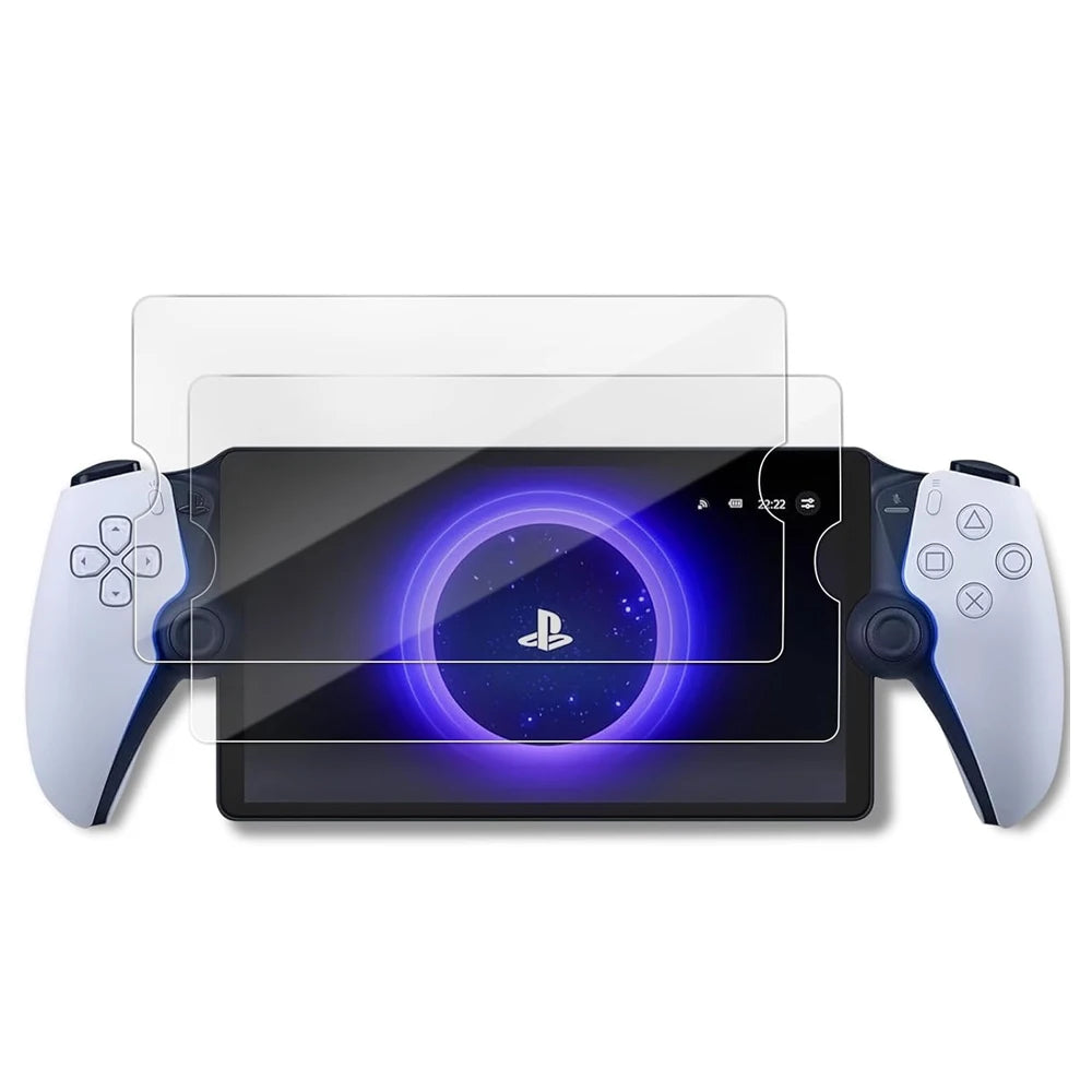 Lot de 2 films de protection d'écran en verre trempé pour console PlayStation PS5 Portal, anti-rayures, accessoires de jeu
