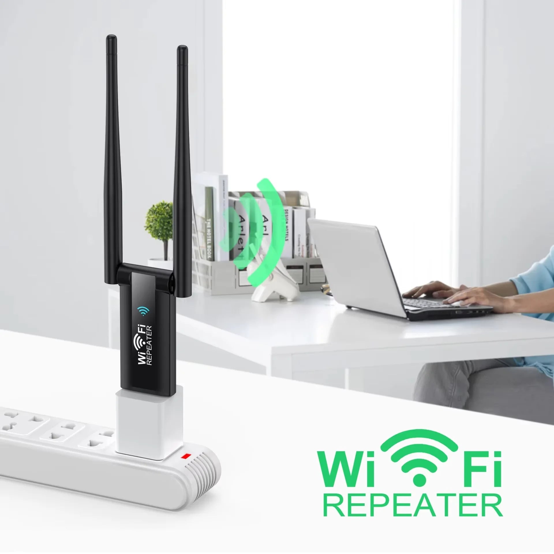 Répéteur Wi-Fi USB sans fil 300 Mbps, amplificateur de signal Wi-Fi longue portée, routeur Wi-Fi domestique, extension de carte réseau