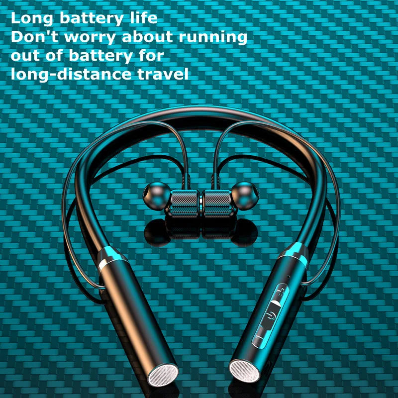 Auriculares Bluetooth Inalámbricos Magnéticos HIFI Deportivos de Diadema Colgante TWS Auriculares Inalámbricos Bluetooth con Micrófono