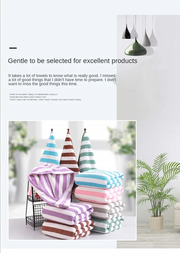 Serviette de bain pour adultes, grande serviette de plage, absorbante, séchage rapide, enveloppement corporel, serviettes de douche pour le visage et les cheveux, 2 pièces 70 x 140 cm 35 x 75 cm