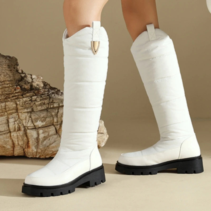 Women’s Knee-High Snow Boots – Warm, Waterproof & Stylish