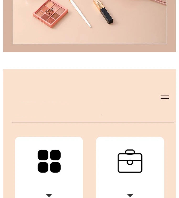 Bolsas de maquillaje desmontables, 4 piezas en 1, neceser portátil de viaje plegable y separable, organizador de almacenamiento de artículos de tocador, bolsa de maquillaje nueva